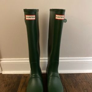 Hunter Original Green Rain boots